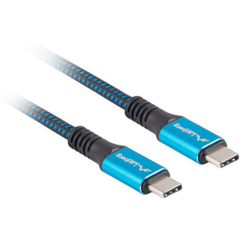CABLE USB C 40 LANBERG MACHO MACHO 12M 100W 8K 30HZ NEGRO AZUL
