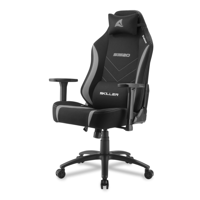 SILLA GAMING SHARKOON SGS20 FABRIC NEGRO GRIS