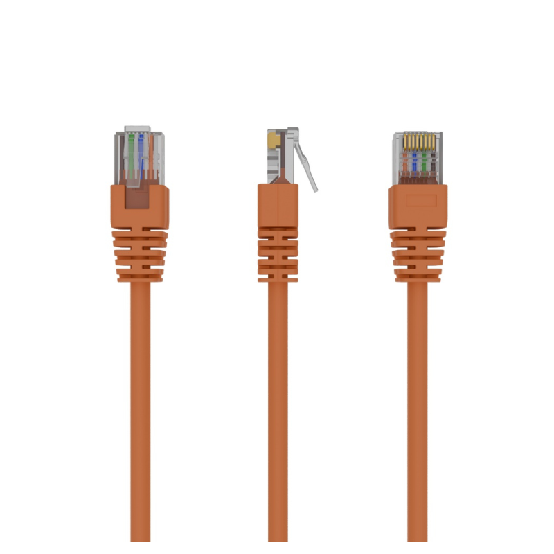 Cable CAT5E UTP moldeado 05m Naranja