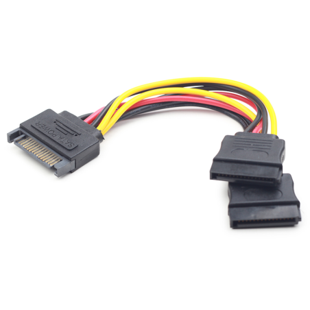 CABLE ALIMENTACION GEMBIRD SATA PLANO 015M