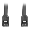 CABLE SATA III LANBERG 6GB S HEMBRA HEMBRA CLIP METAL 05M ROJO