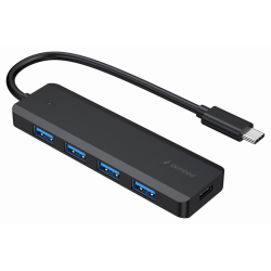 CONCENTRADOR GEMBIRD USB 31 GEN 1 TIPO C DE 4 PUERTOS