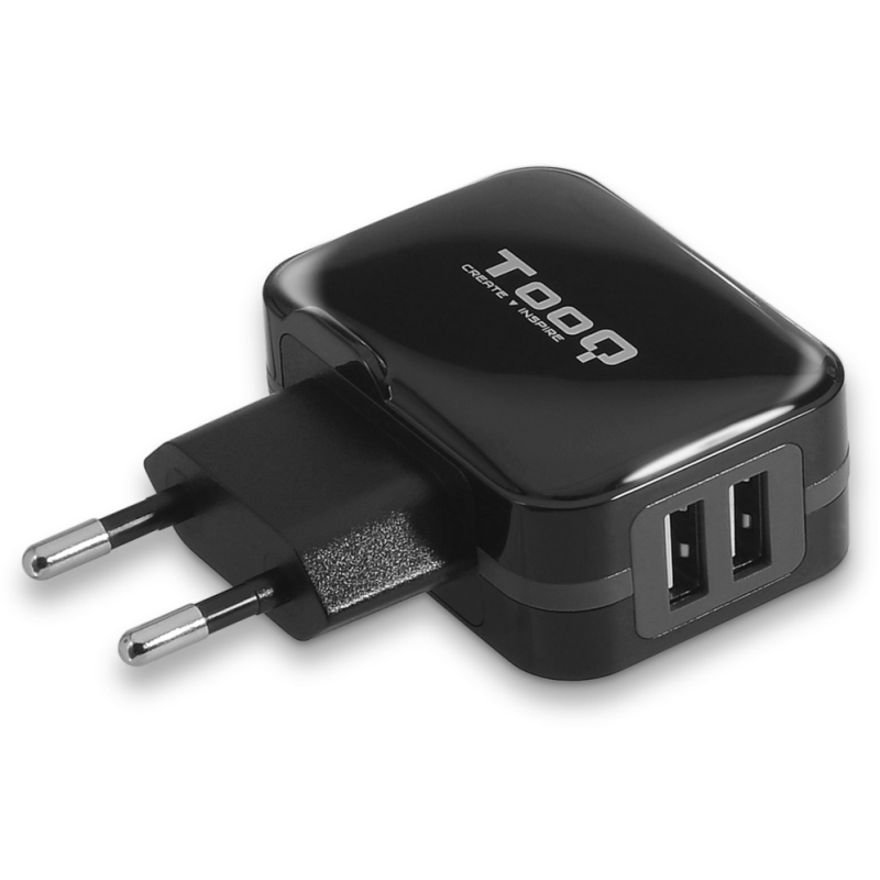 CARGADOR PARED USB TQWC 1S02 2xUSB 34 ATOTAL AI TECH NEGRO
