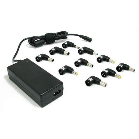 CARGADOR PARA PORTATIL AUTOMATICO UNIVERSAL LEOTEC 70W NEGRO