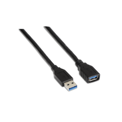 CABLE USB 30 AISENS TIPO A M A H NEGRO 20M