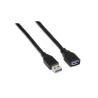 CABLE USB 30 AISENS TIPO A M A H NEGRO 20M