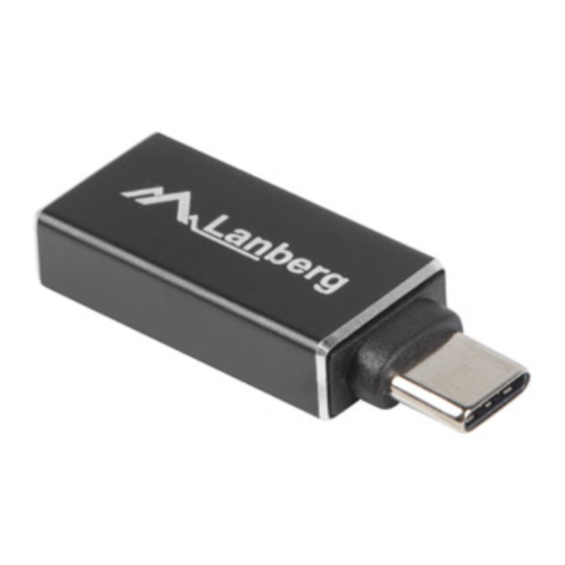 ADAPTADOR USB LANBERG USB C M 31 A USB A H OTG NEGRO