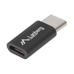 ADAPTADOR LANBERG USB 20 TIPO C MACHO MICRO B HEMBRA NEGRO
