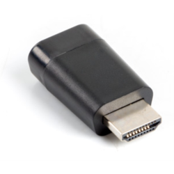 ADAPTADOR LANBERG HDMI MACHO VGA HEMBRA NEGRO