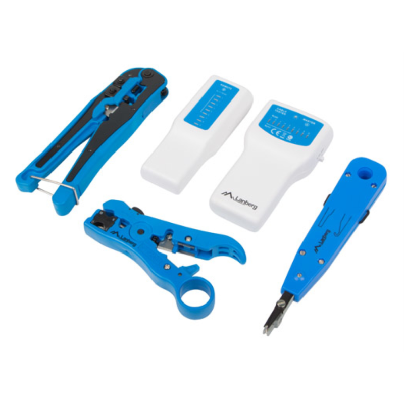 SET HERRAMIENTAS LANBERG NETWORK UNIVERSAL Y CABLE TESTER