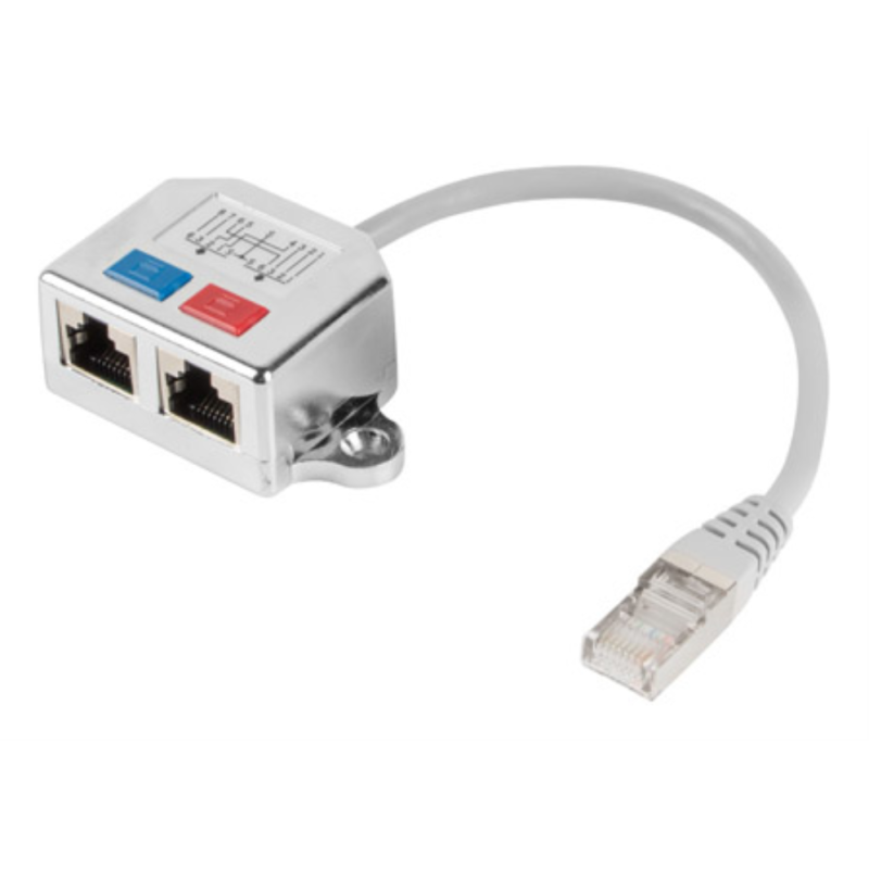 ADAPTADOR LANBERG SPLITTER ETHERNET FTP RJ45 A 2X RJ45