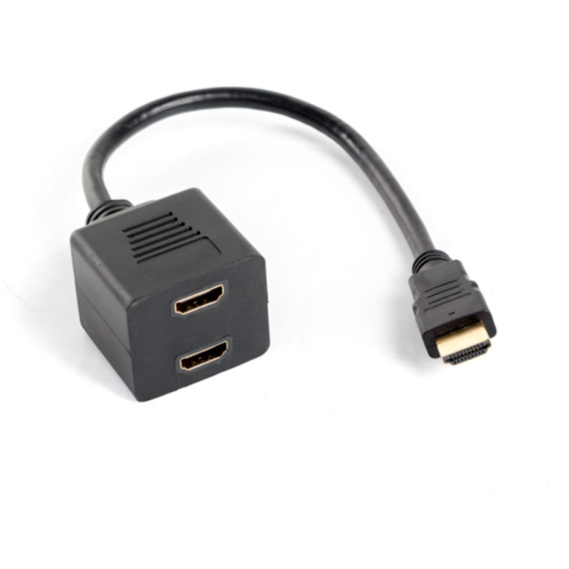 ADAPTADOR LANBERG HDMI MACHO HDMI HEMBRA X2 SPLITTER 20CM