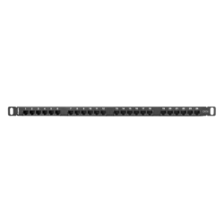 PATCH PANEL LANBERG CAT6 UTP 24 PUERTOS 05U RACK 19 NEGRO