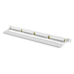 PATCH PANEL LANBERG CAT6 UTP 24 PUERTOS 05U RACK 19 GRIS