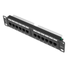 PATCH PANEL LANBERG 12 PUERTOS 1U 10 CAT6 NEGRO