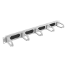 ORGANIZADOR DE CABLES LANBERG 19 CON BRUSH PANEL 5 RINGS TYPE B 1U GRIS