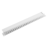 ORGANIZADOR DE CABLES LANBERG METALICO 1U TIPO A RACK 19 GRIS