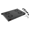 PANEL VENTILACION LANBERG LCD 4 VENTILADORES TERMOSTATO 230V 1U RACK 19 NEGRO