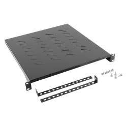BANDEJA LANBERG FIJA 1U 483X500 MM HASTA 25 KG RACK DE 19 NEGRO