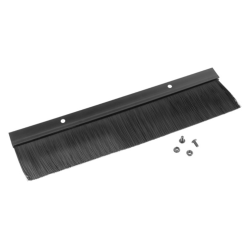 PANEL CEPILLO PARA ENTRADA CABLE RACK 19 NEGRO