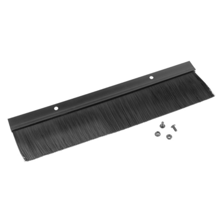 PANEL CEPILLO PARA ENTRADA CABLE RACK 19 NEGRO