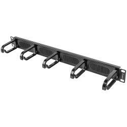 ORGANIZADOR DE CABLES LANBERG 5 ANILLOS 19 1U TIPO B NEGRO