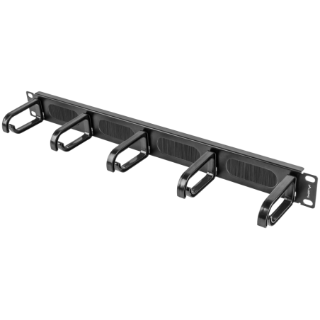 ORGANIZADOR DE CABLES LANBERG 5 ANILLOS 19 1U TIPO B NEGRO