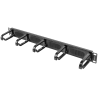 ORGANIZADOR DE CABLES LANBERG 5 ANILLOS 19 1U TIPO B NEGRO