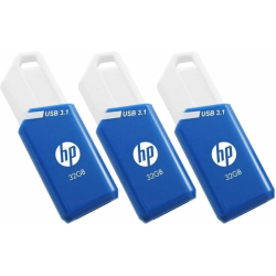 USB 31 HP 32GB X755W PACK DE 3 AZUL