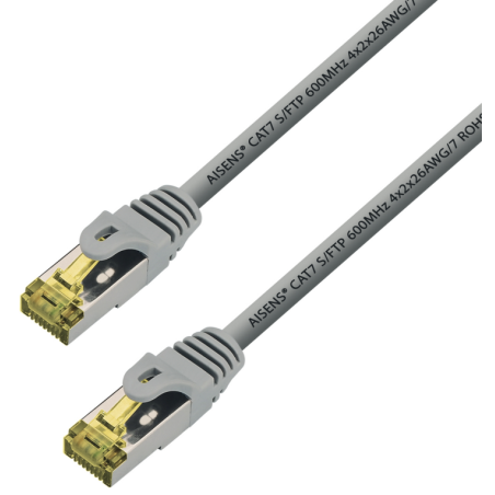 CABLE AISENS RED LATIGUILLO RJ45 LSZH CAT7 SFTP PIMF 10M GRIS
