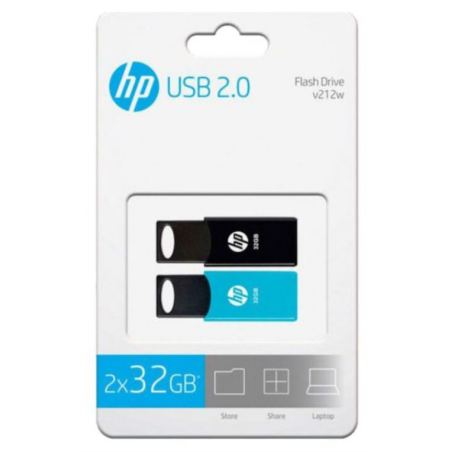 USB 20 HP 32GB X 2 TWIN