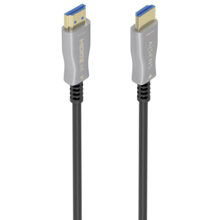 CABLE HDMI AISENS V20 OPTICO ACTIVO AOC 4K60HZ 18GBPS A M A M 10M NEGRO