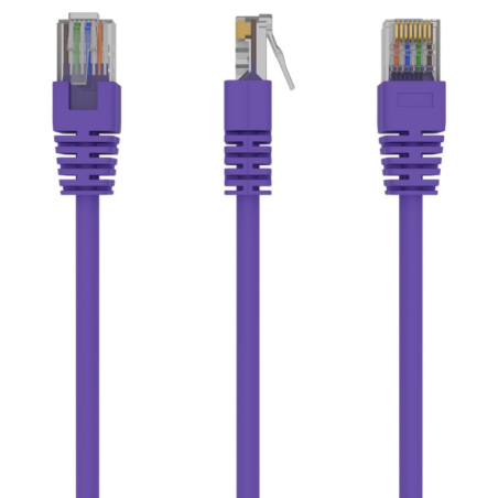CABLE RED CAT5E GEMBIRD UTP VIOLETA 1M