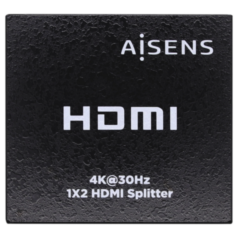 DUPLICADOR HDMI AISENS 4K30HZ 1x2 CON ALIMENTACION NEGRO