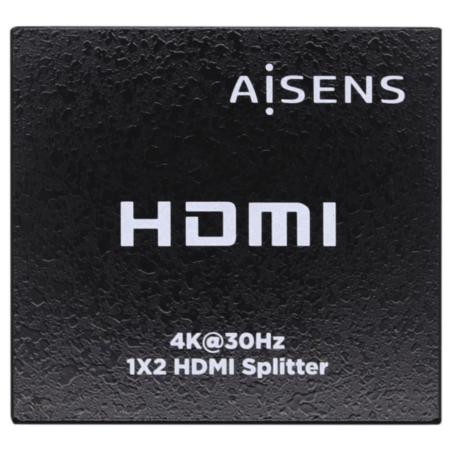 DUPLICADOR HDMI AISENS 4K30HZ 1x2 CON ALIMENTACION NEGRO