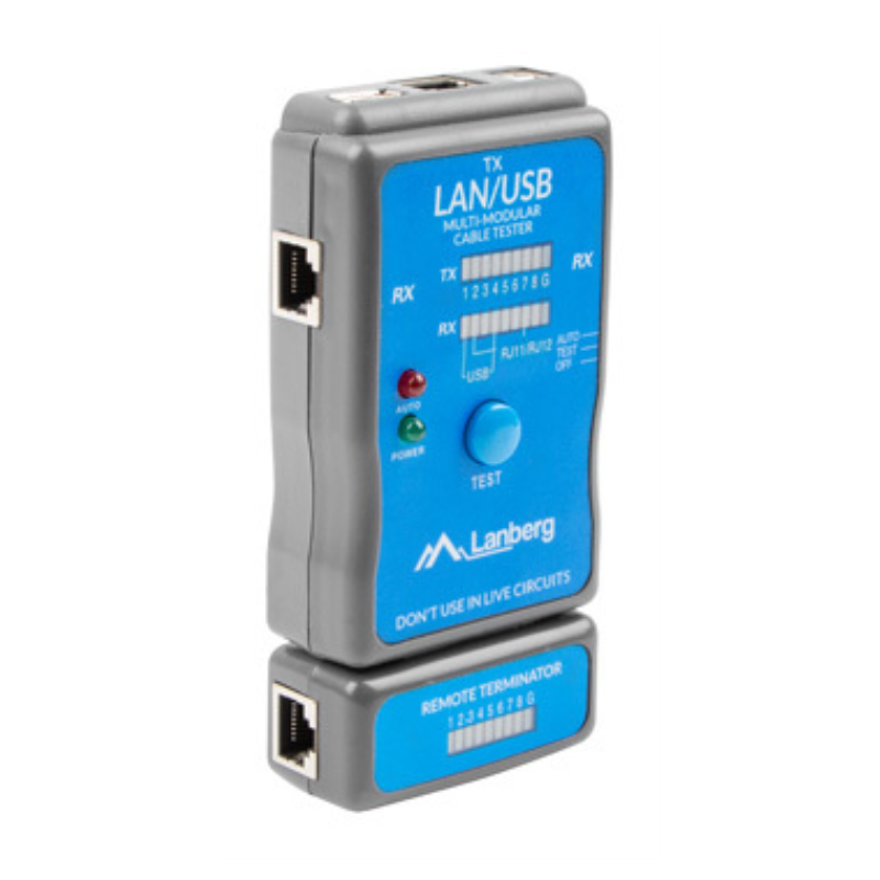 NETWORK TESTER LANBERG RJ45 RJ11 USB