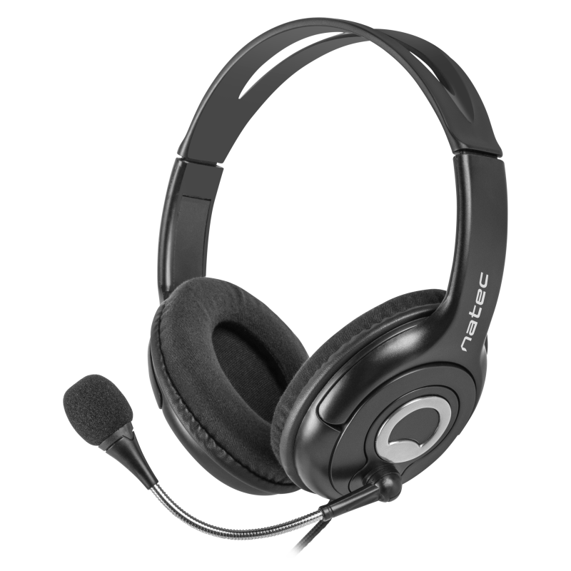 AURICULARES NATEC BEAR 2 CON MICROFONO NEGRO