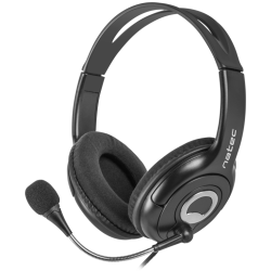 AURICULARES NATEC BEAR 2 NEGRO MICROFONO ALAMBRICO 35MM
