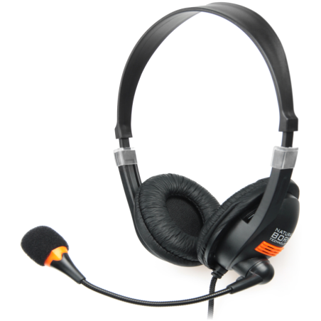 AURICULARES NATEC DRONE CON MICROFONO NEGRO