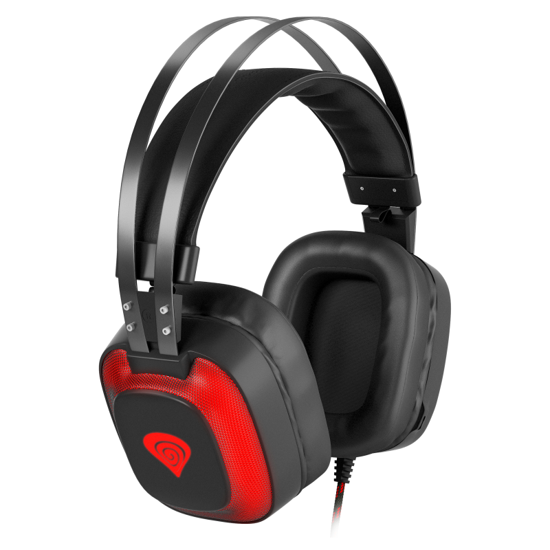 AURICULARES GAMING GENESIS RADON 720 71 VIRTUAL MICROFONO INVISIBLE NEGRO