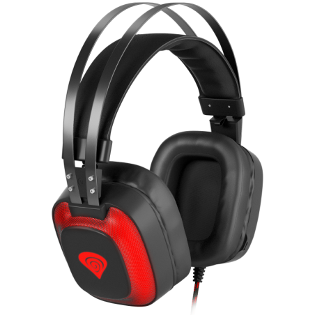 AURICULARES GAMING GENESIS RADON 720 71 VIRTUAL MICROFONO INVISIBLE NEGRO