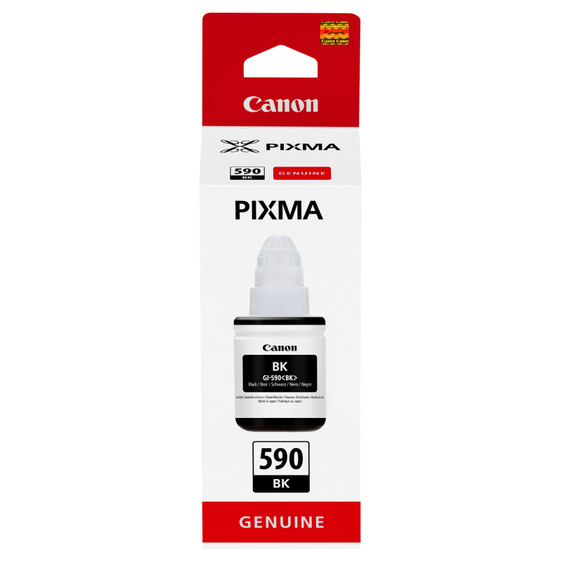 Botella de Tinta Original Canon GI 590 Negra