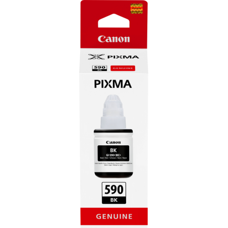 Botella de Tinta Original Canon GI 590 Negra