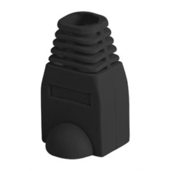 FUNDA PROTECTOR LANBERG CONECTOR RJ45 PACK 100 UDS NEGRO