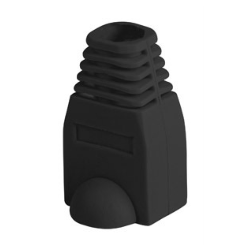FUNDA PROTECTOR LANBERG CONECTOR RJ45 PACK 100 UDS NEGRO