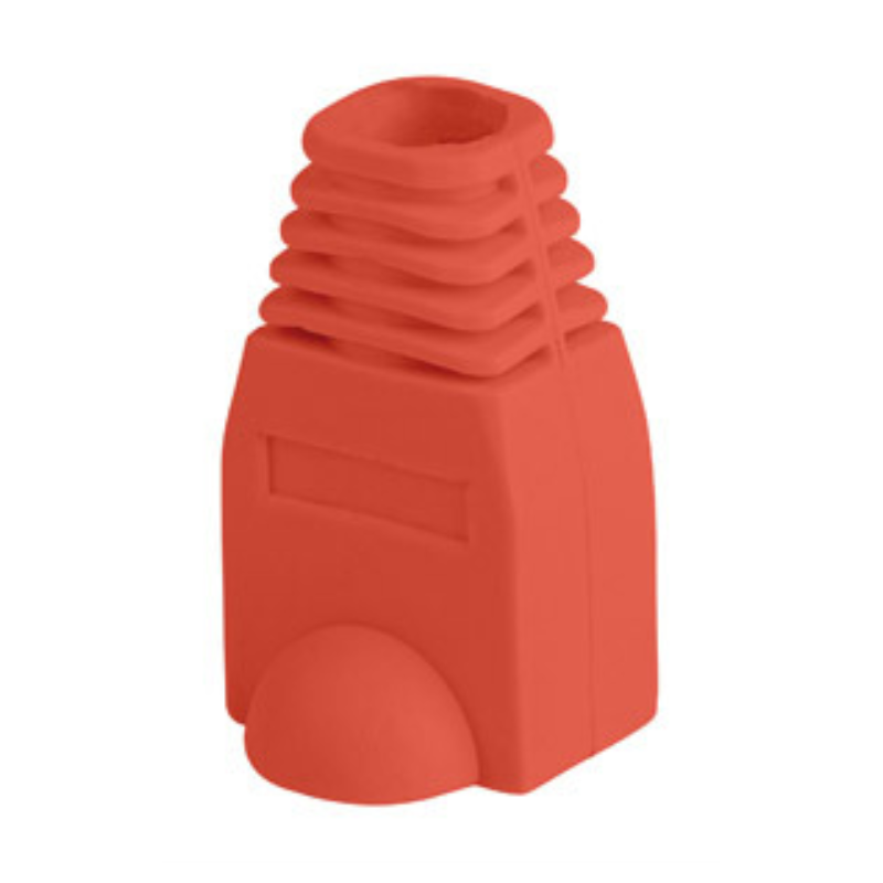 FUNDA PROTECTOR LANBERG CONECTOR RJ45 PACK 100 UDS ROJO