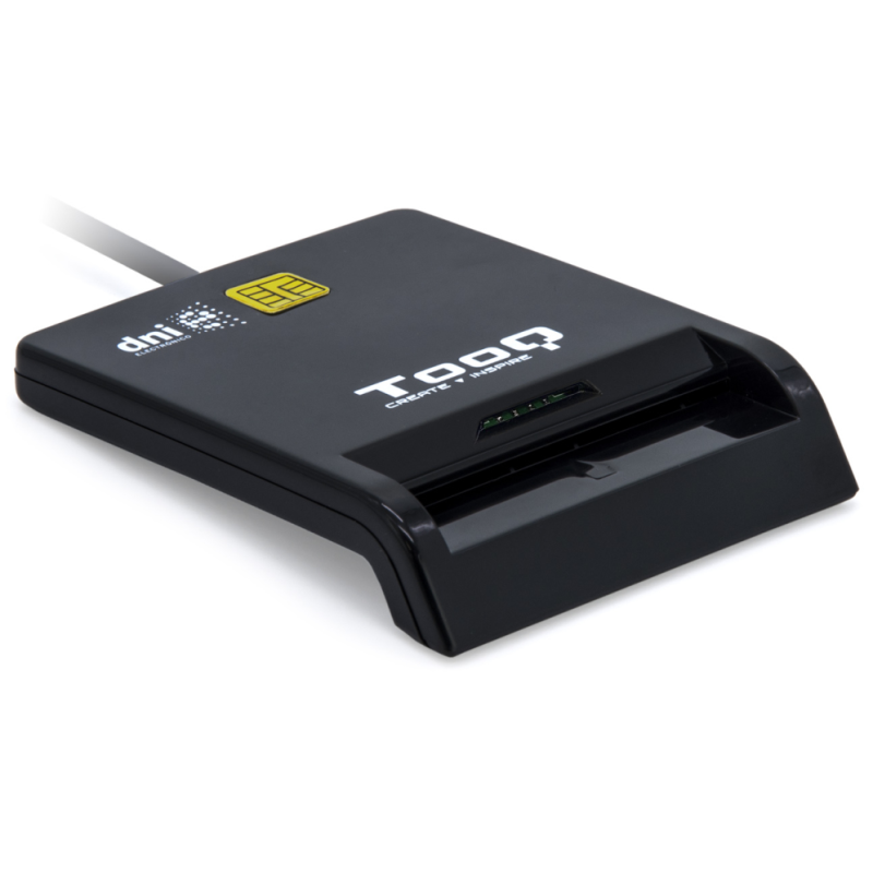 LECTOR DE TARJETAS EXTERNO TOOQ TQR 211B DNIE SIM USB C NEGRO