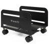 SOPORTE PARA CPU DE SUELO CON RUEDAS TOOQ UMCS0004 B NEGRO