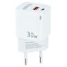 CARGADOR DE PARED TOOQ GAN USB C PD USB A QC 30W