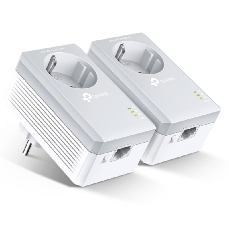 POWERLINE TP LINK AV600 KIT 2 UDS 1 PORT CON ENCHUFE